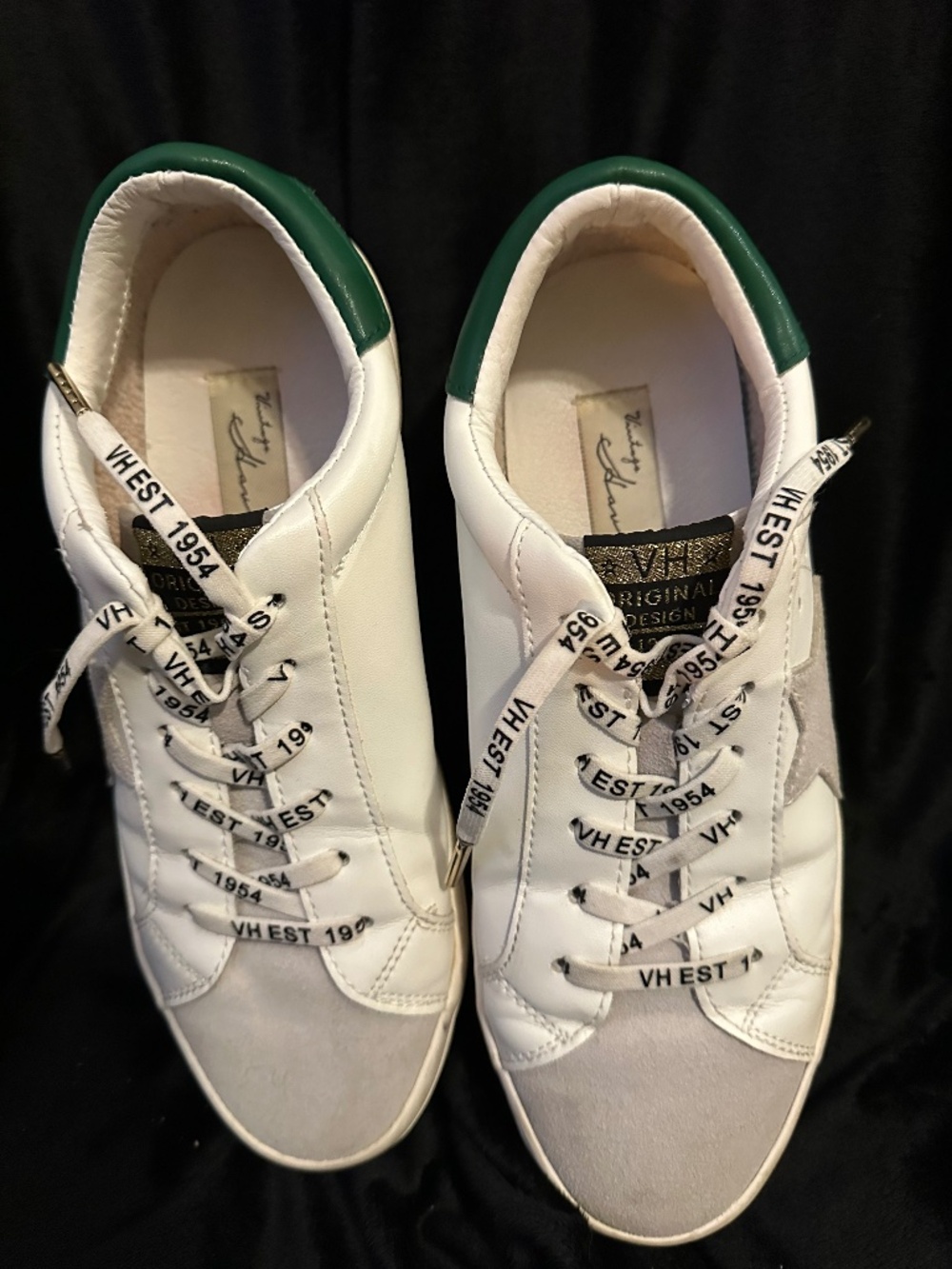Vintage Havana - Women's size 9 - white w/green trim